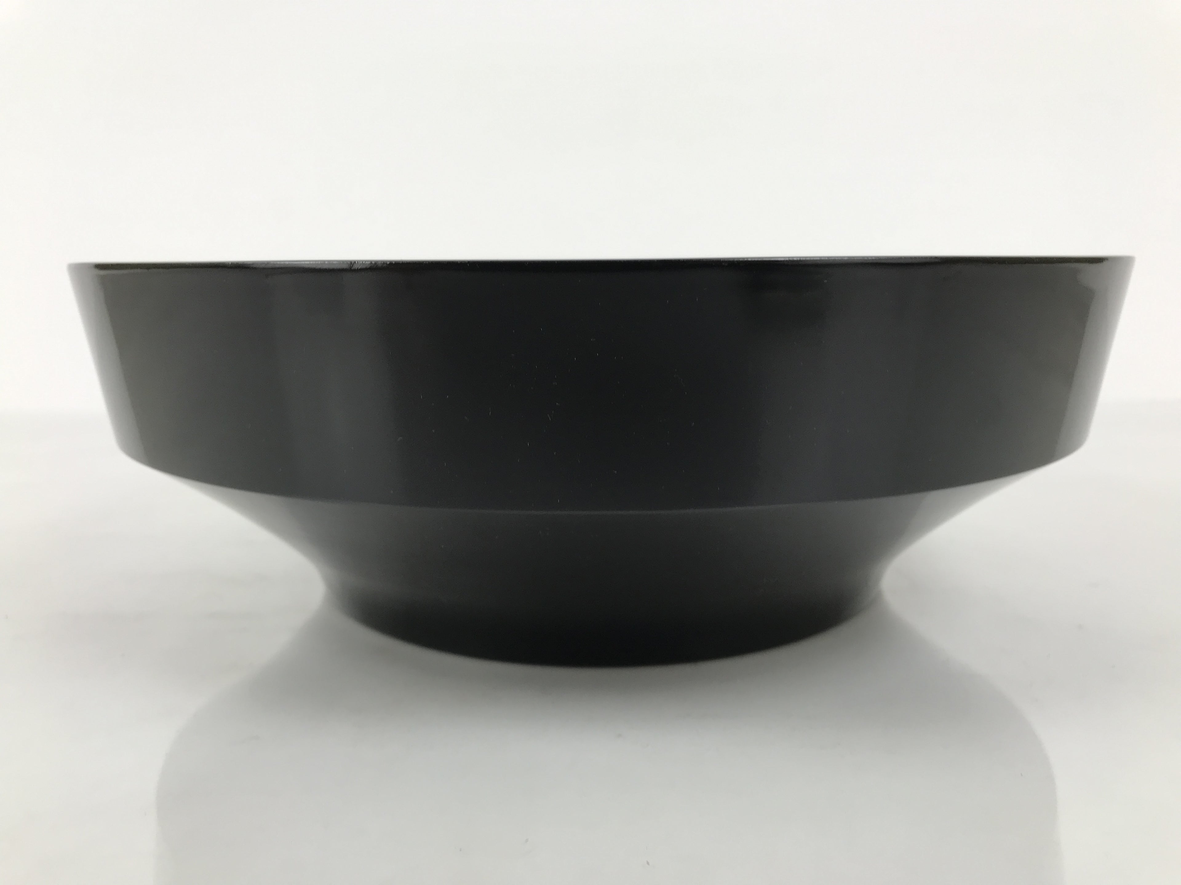 Japanese Lacquer Wooden Kashiki Snack Bowl Vtg Kashibachi Thick Black Red L608