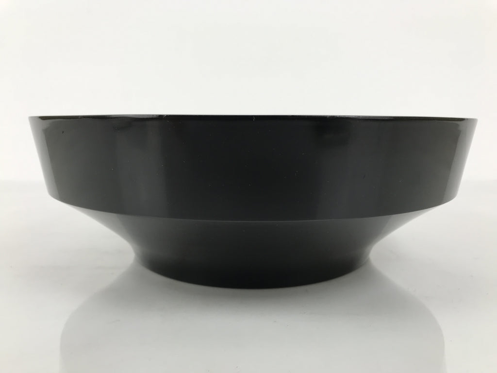 Japanese Lacquer Wooden Kashiki Snack Bowl Vtg Kashibachi Thick Black Red L608