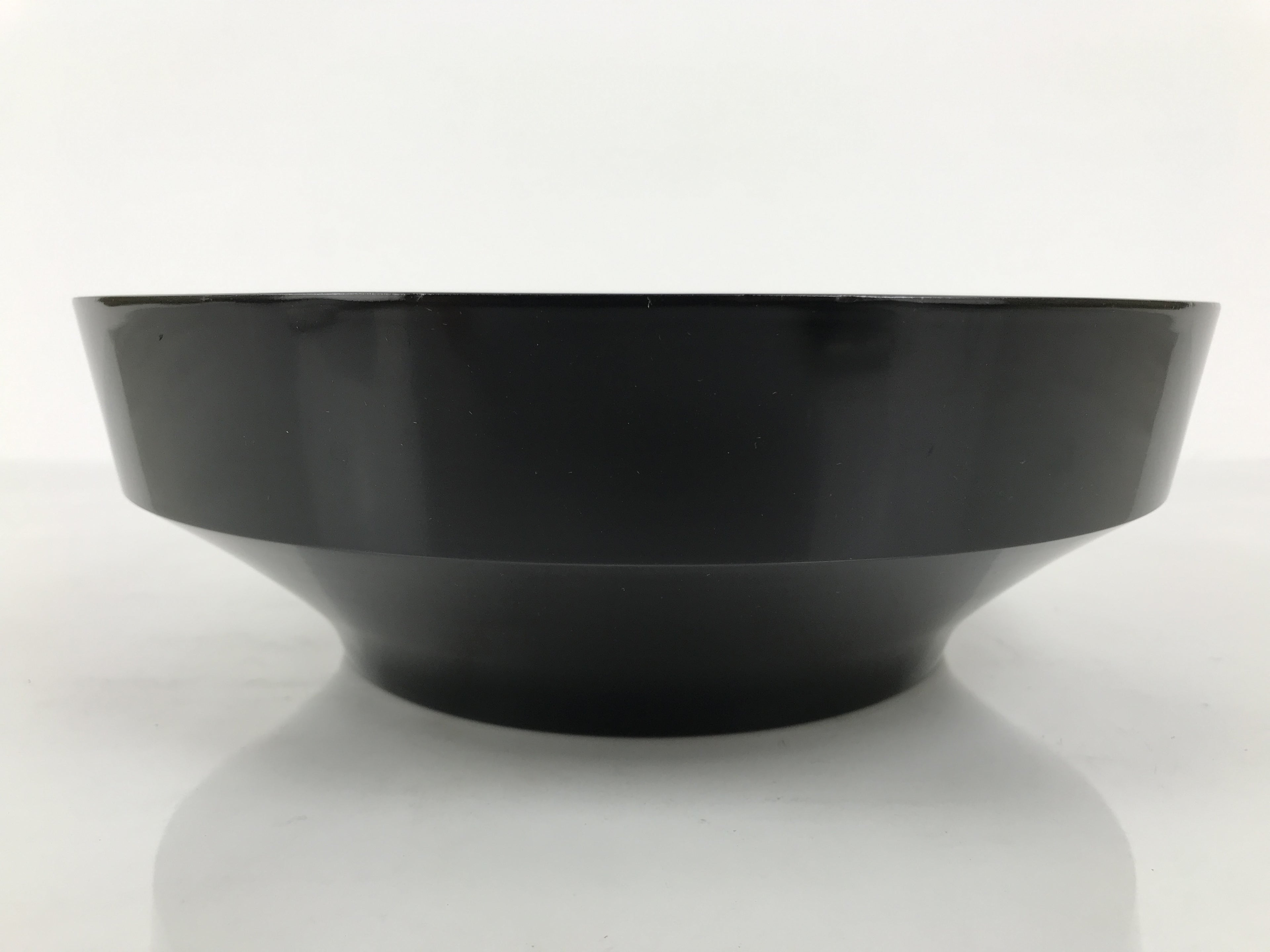 Japanese Lacquer Wooden Kashiki Snack Bowl Vtg Kashibachi Thick Black Red L608