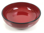Japanese Lacquer Wooden Lidded Bowl Kashiki Vtg Red Tea Ceremony w/Box LWB132