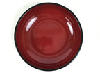 Japanese Lacquer Wooden Lidded Bowl Kashiki Vtg Red Tea Ceremony w/Box LWB132