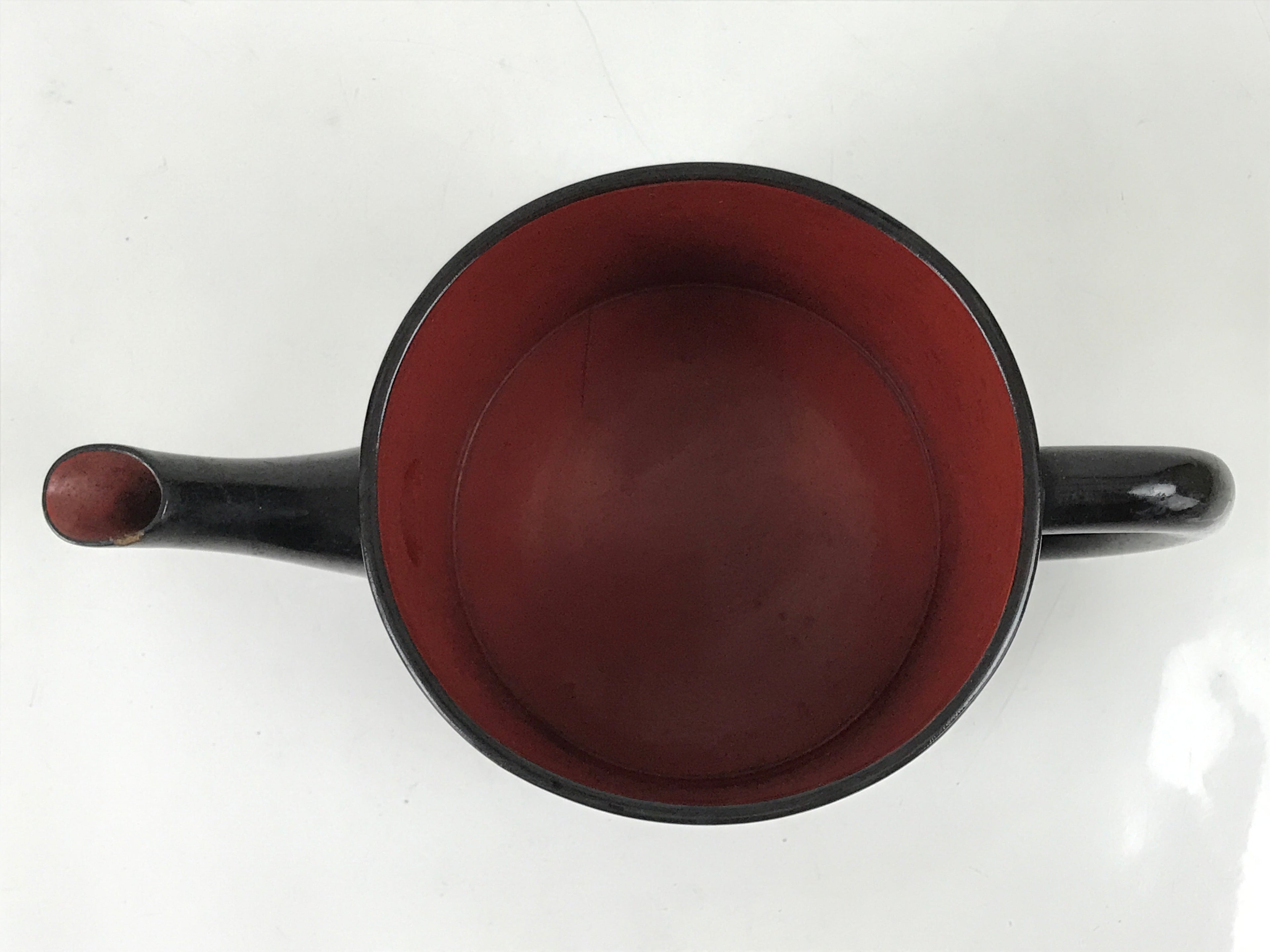 Japanese Lacquer Wooden Serving Pot Vtg Soba Sobayu Tea Ceremony Kaiseki L384