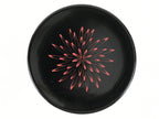 Japanese Lacquer Wooden Snack Plate Vtg Honjo-Nuri Black Tea Ceremony LWB109