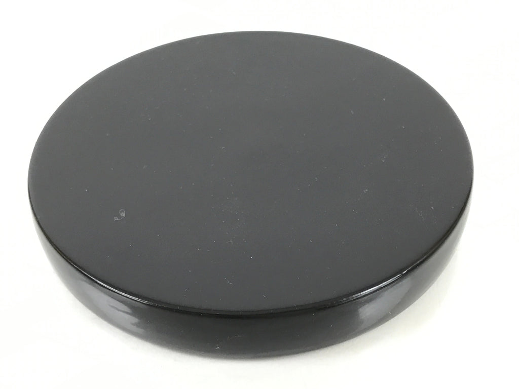 Japanese Lacquer Wooden Snack Plate Vtg Honjo-Nuri Black Tea Ceremony LWB109