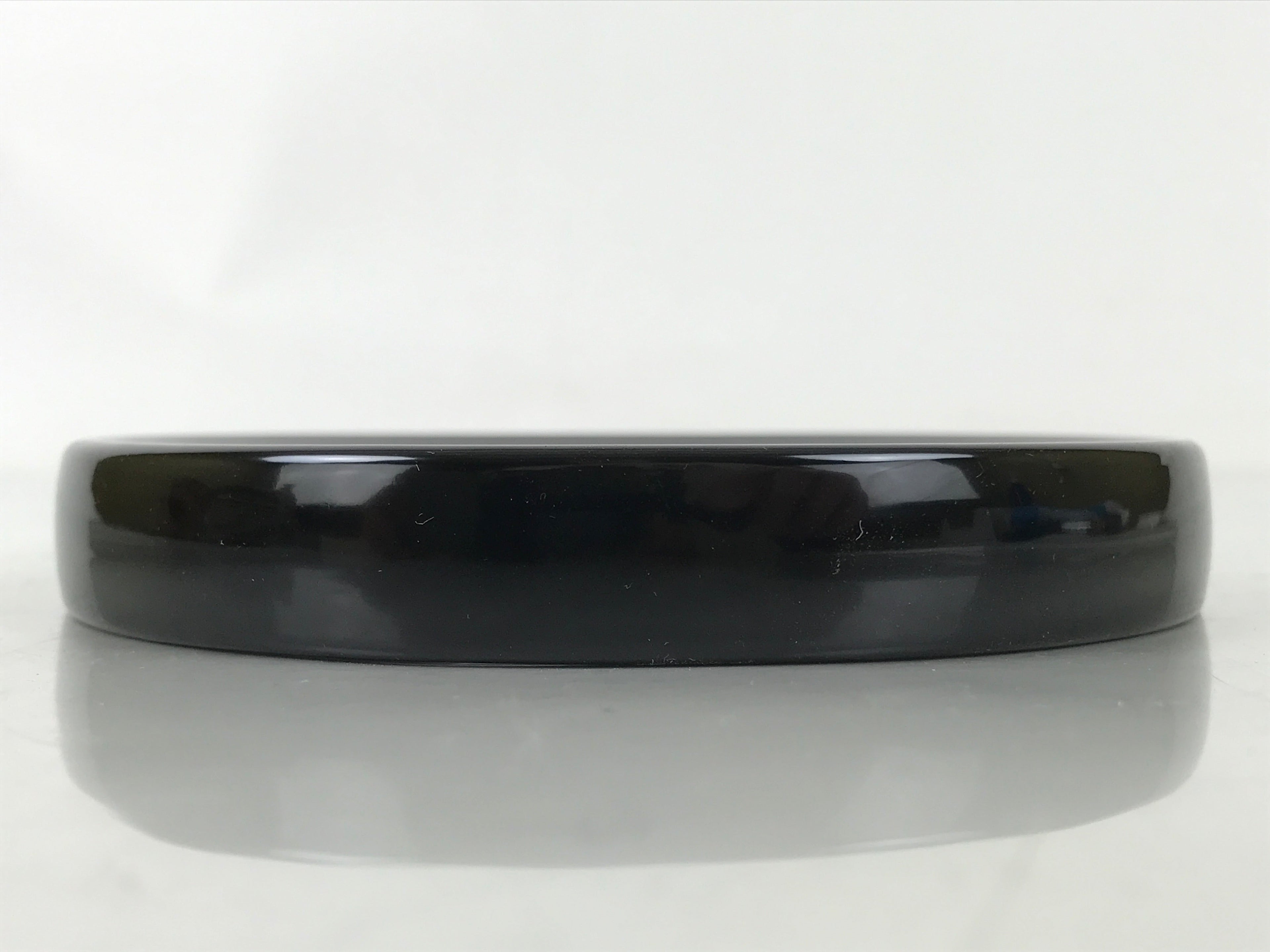 Japanese Lacquer Wooden Snack Plate Vtg Honjo-Nuri Black Tea Ceremony LWB109