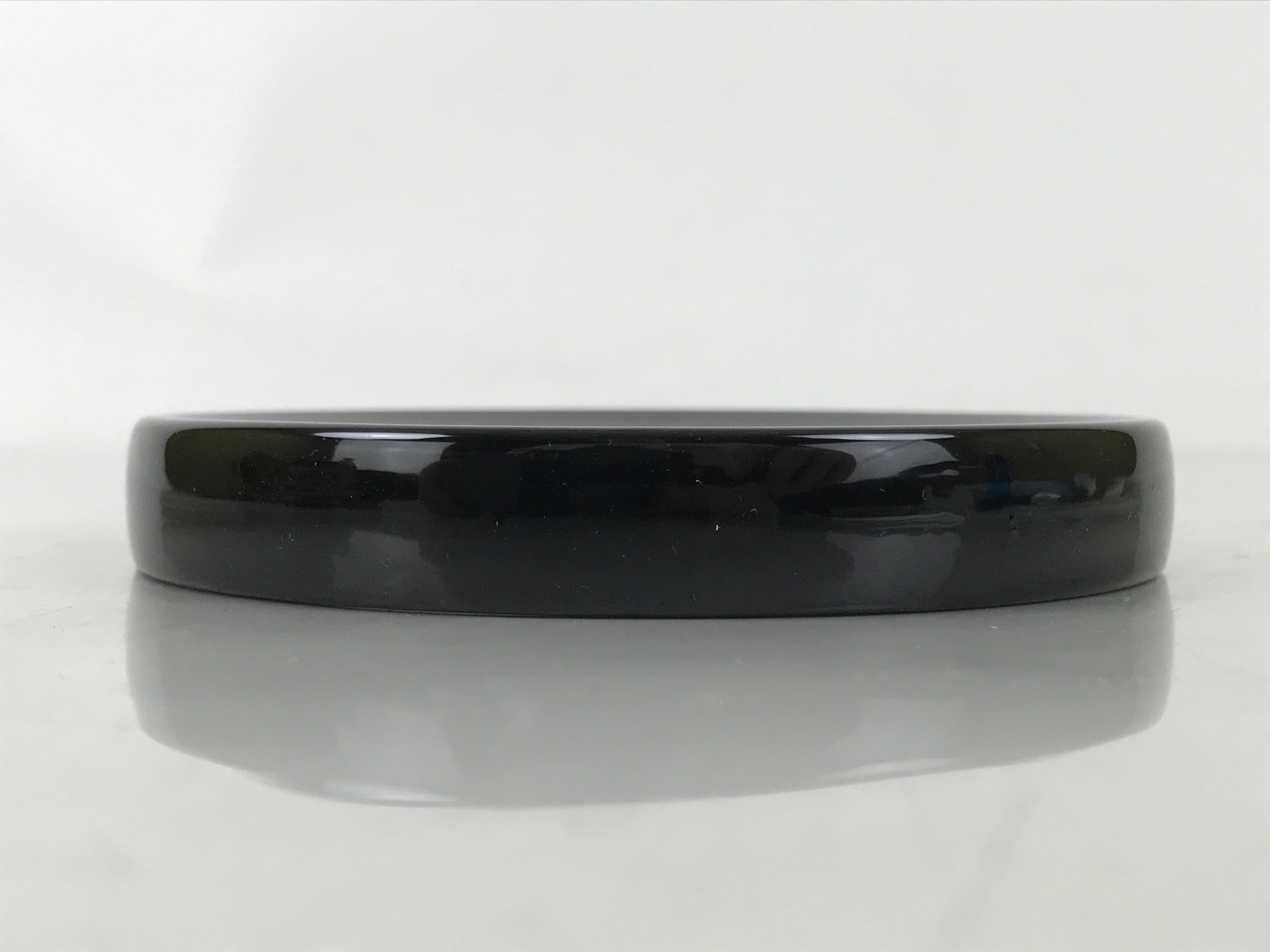 Japanese Lacquer Wooden Snack Plate Vtg Honjo-Nuri Black Tea Ceremony LWB109
