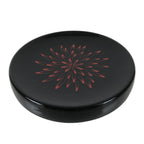 Japanese Lacquer Wooden Snack Plate Vtg Honjo-Nuri Black Tea Ceremony LWB109