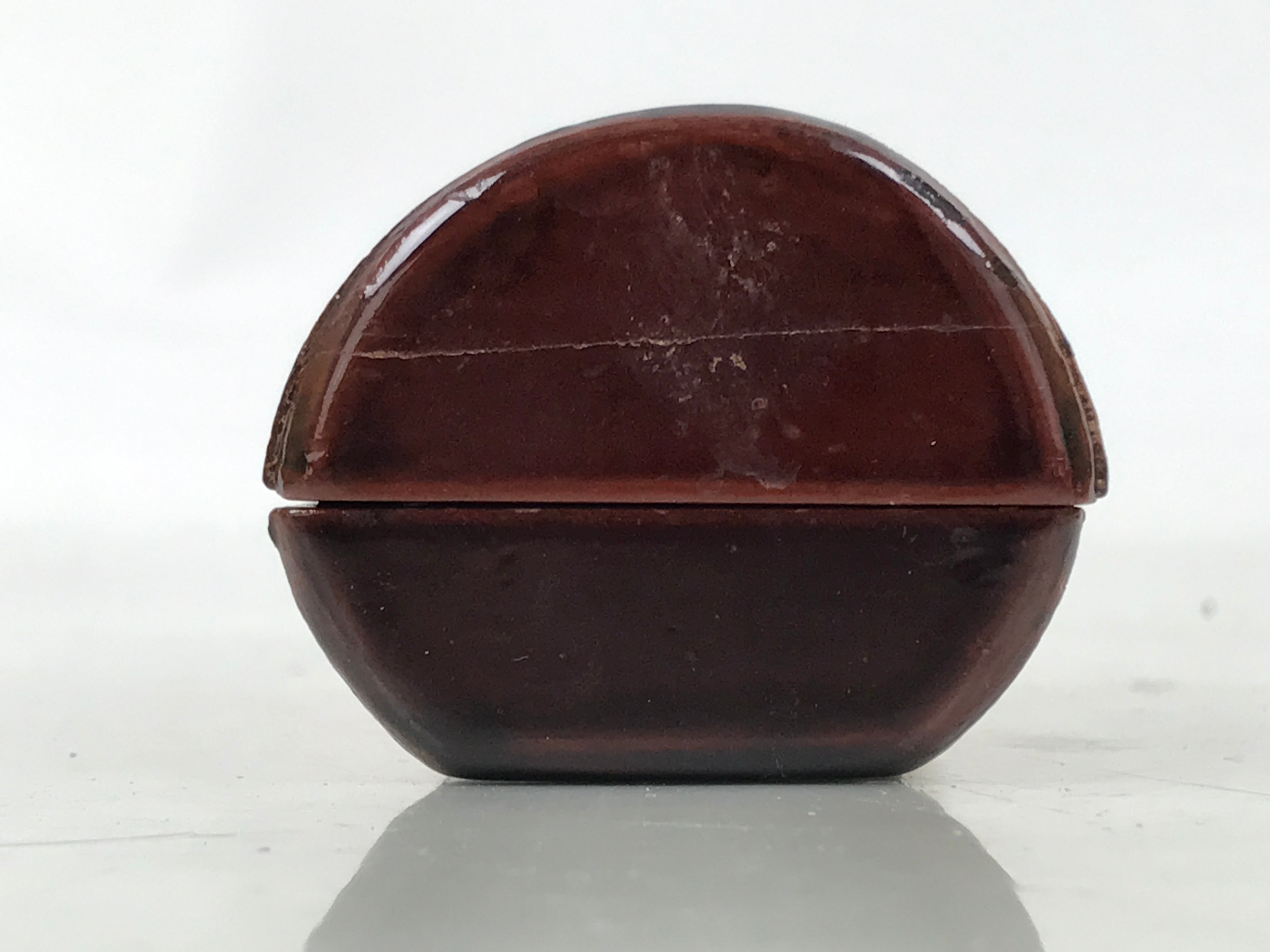 Japanese Lacquered Bamboo Toothpick Case Box Yojiire Shunkei Nuri Kashikiri L539