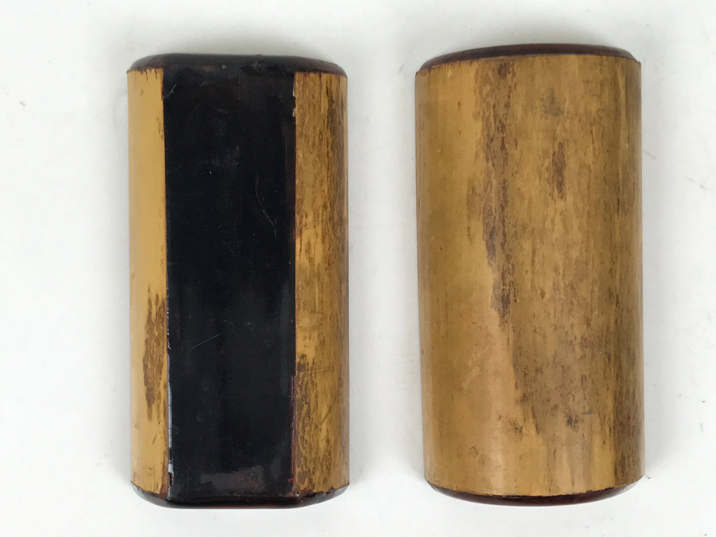 Japanese Lacquered Bamboo Toothpick Case Box Yojiire Shunkei Nuri Kashikiri L539