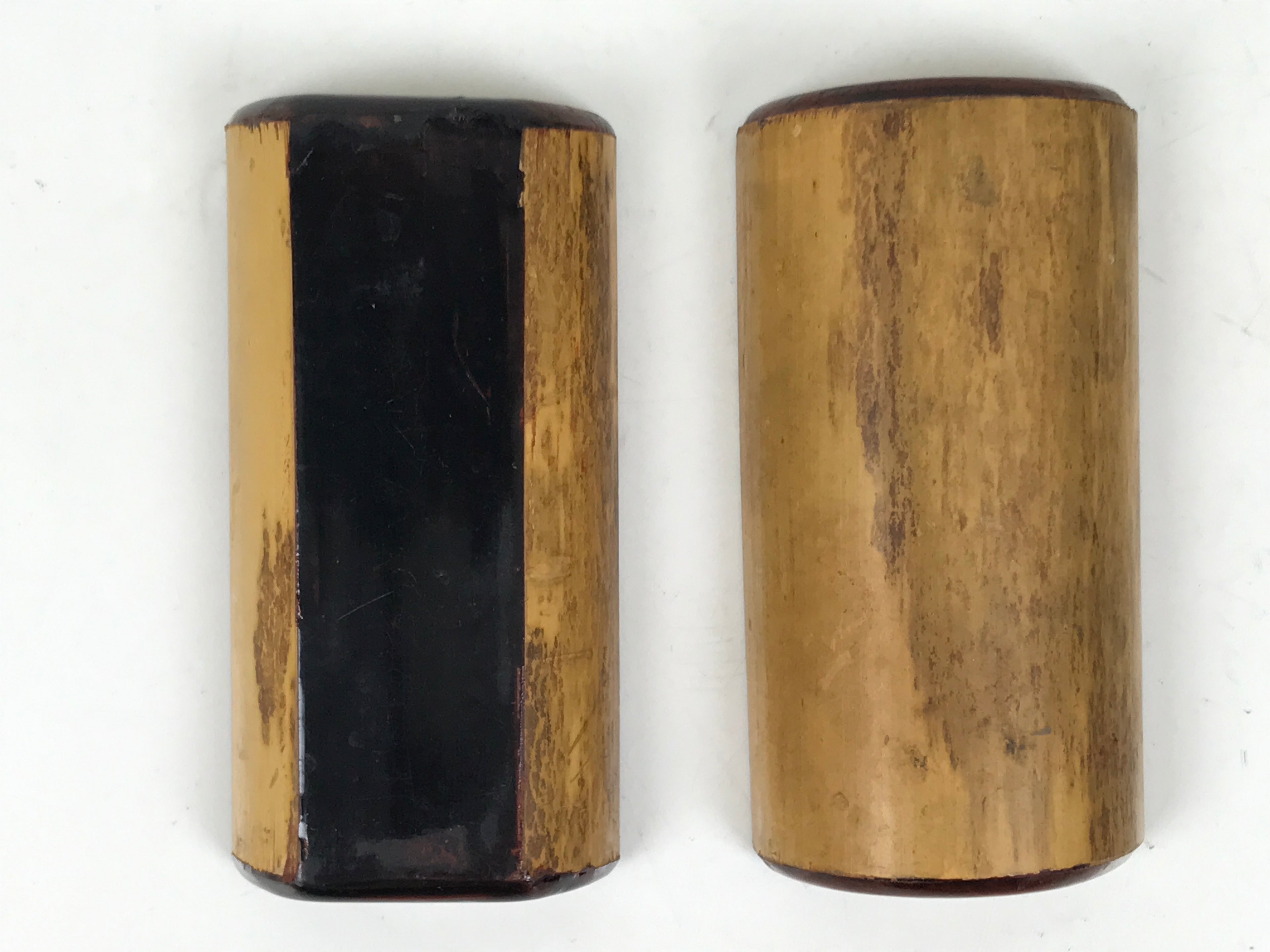 Japanese Lacquered Bamboo Toothpick Case Box Yojiire Shunkei Nuri Kashikiri L539