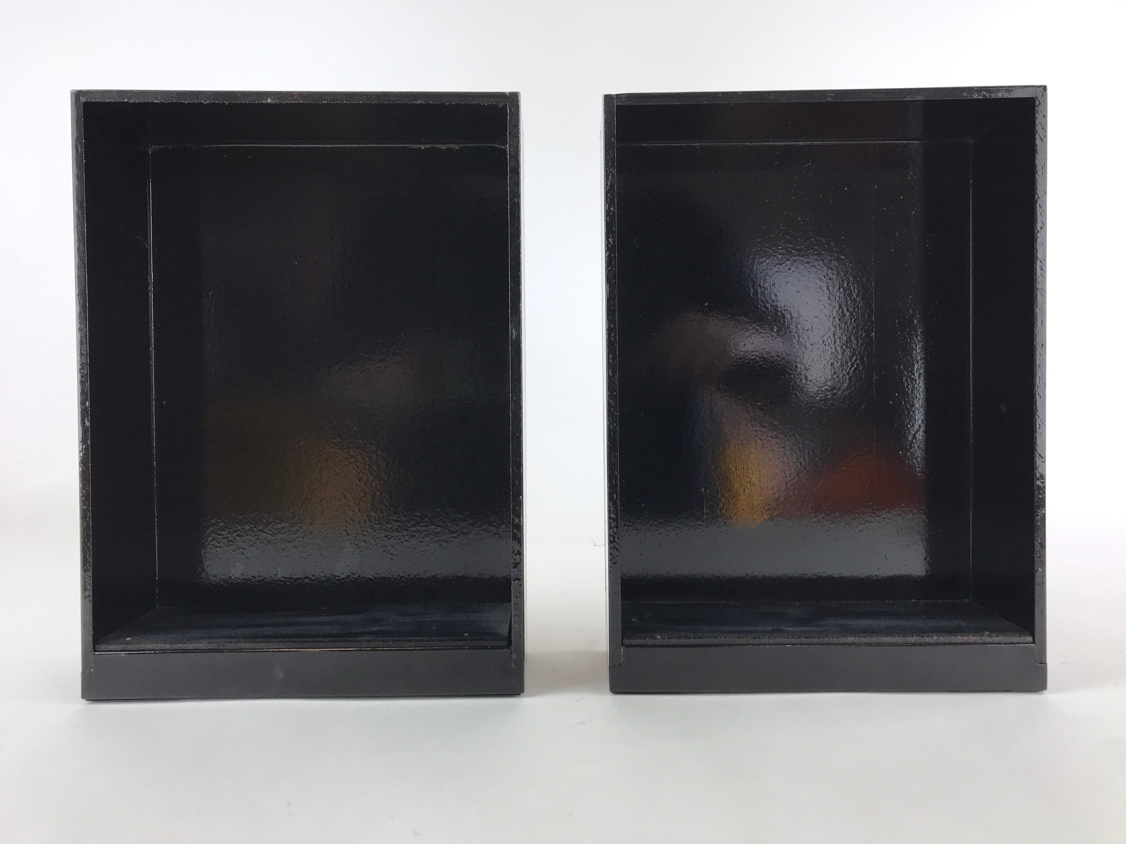 Japanese Lacquered Buddhist Altar Base Table Stand Drawers Gold Black BA41