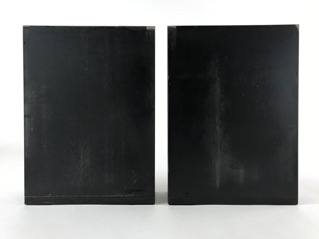 Japanese Lacquered Buddhist Altar Base Table Stand Drawers Gold Black BA41