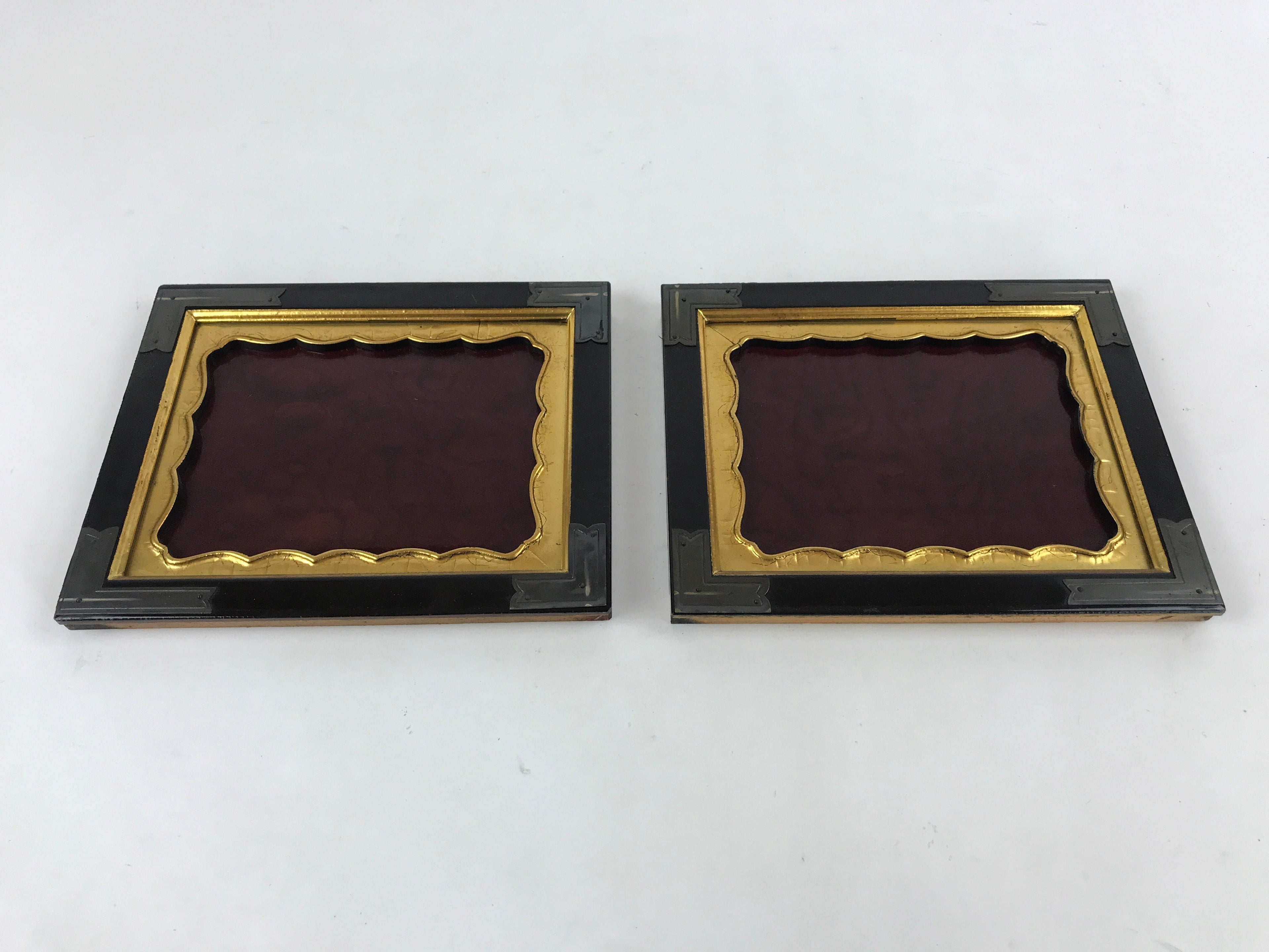 Japanese Lacquered Buddhist Altar Base Table Stand Drawers Gold Black BA41