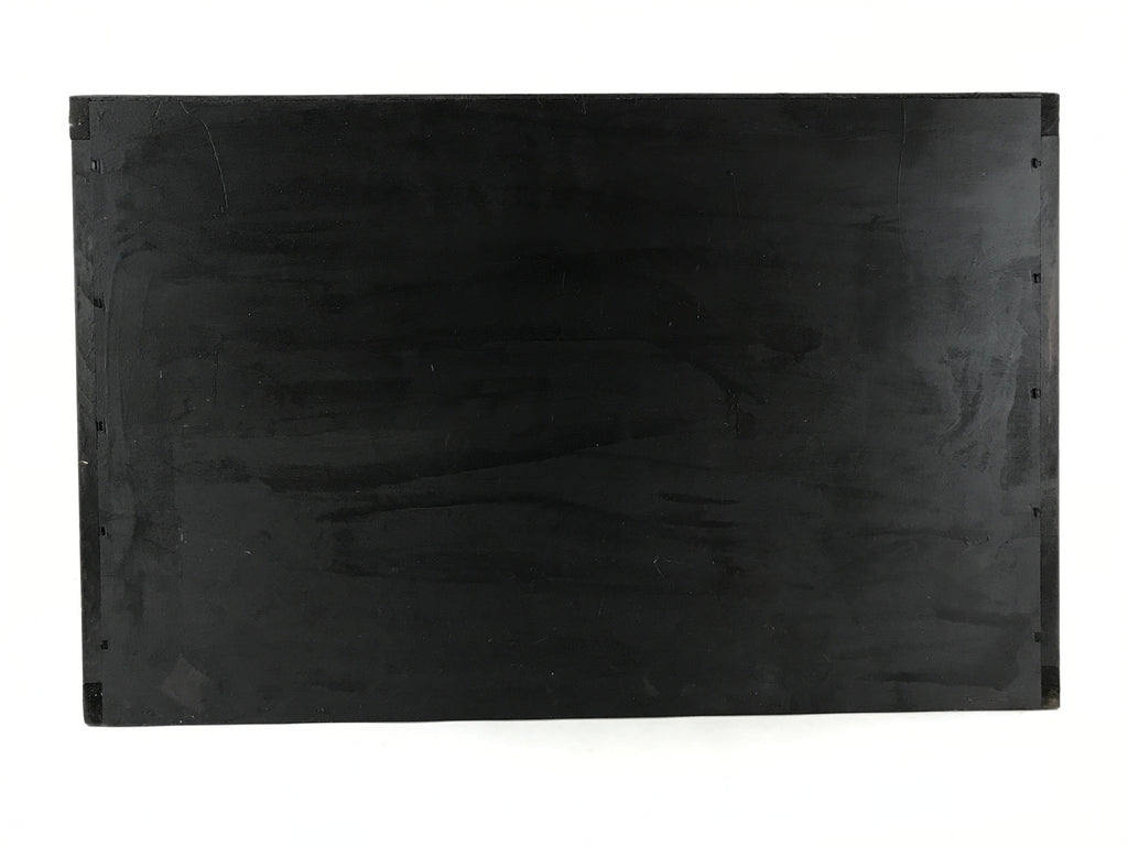 Japanese Lacquered Buddhist Altar Base Table Stand Drawers Gold Black BA41