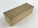 Japanese Lacquered Flower Vase Shunkei-Nuri Hida Metal Brown Vtg LWB57
