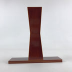 Japanese Lacquered Flower Vase Shunkei-Nuri Hida Metal Brown Vtg LWB57