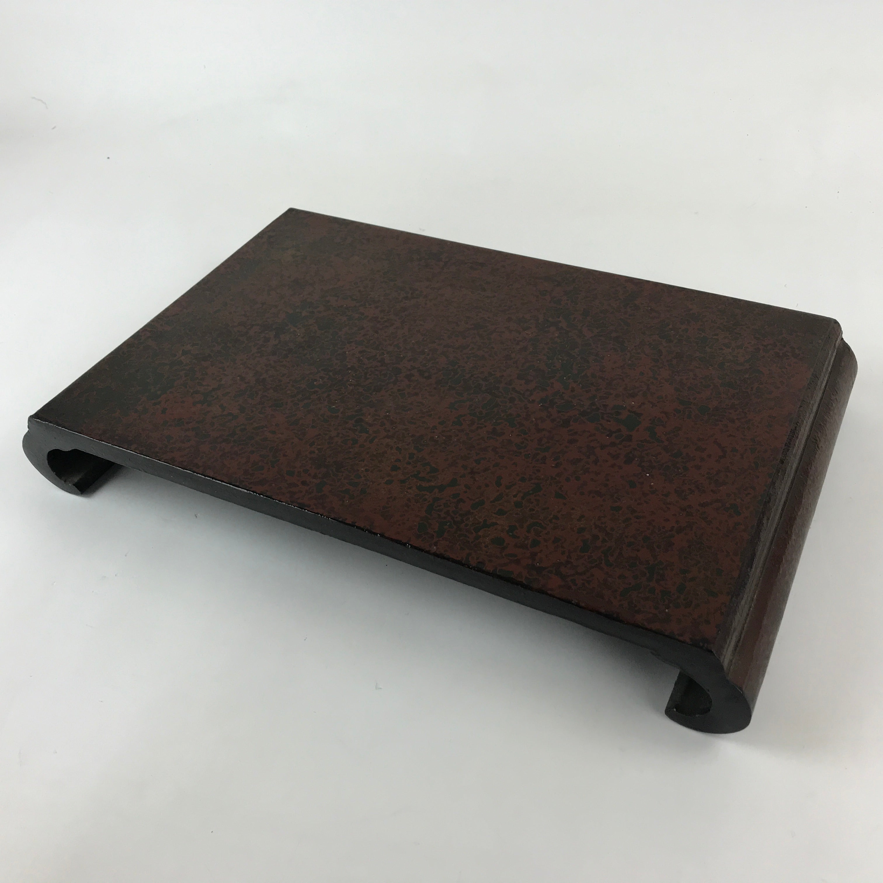 Japanese Lacquered Flower Vase Stand Vtg Raden Kadai Board Ikebana Bonsai WT432