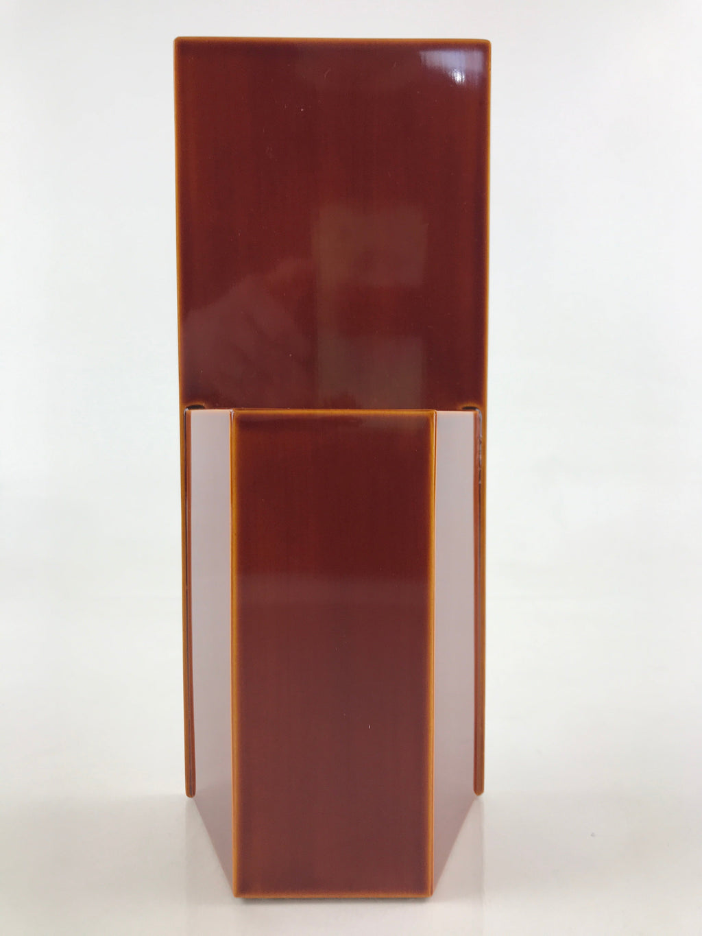 Japanese Lacquered Hida Shunkei-Nuri Flower Vase Kabin Ikebana Arrangement PX681