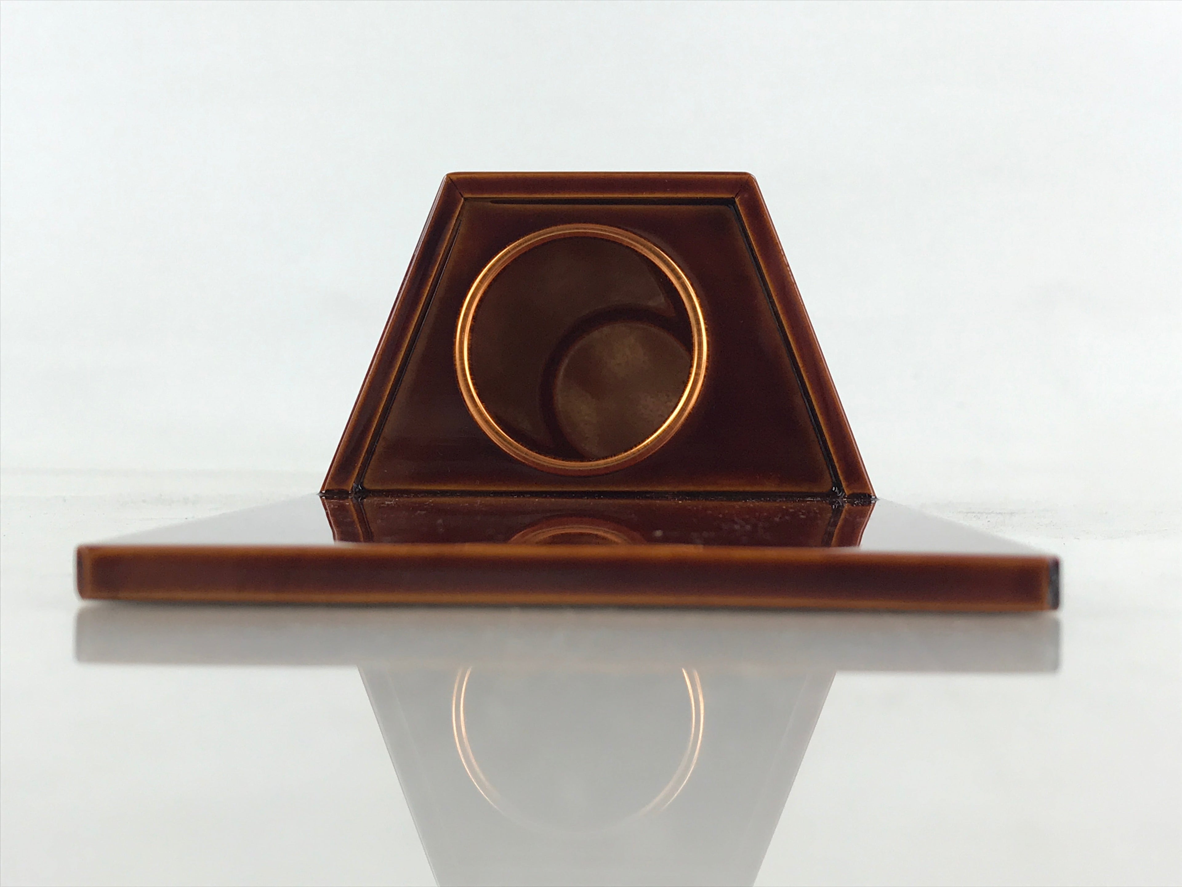 Japanese Lacquered Hida Shunkei-Nuri Flower Vase Kabin Ikebana Arrangement PX681