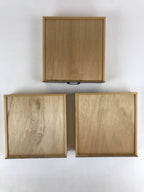 Japanese Lacquered Kamakurabori Wooden Sewing Box Vtg Haribako Tansu T345