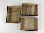 Japanese Lacquered Kamakurabori Wooden Sewing Box Vtg Haribako Tansu T353