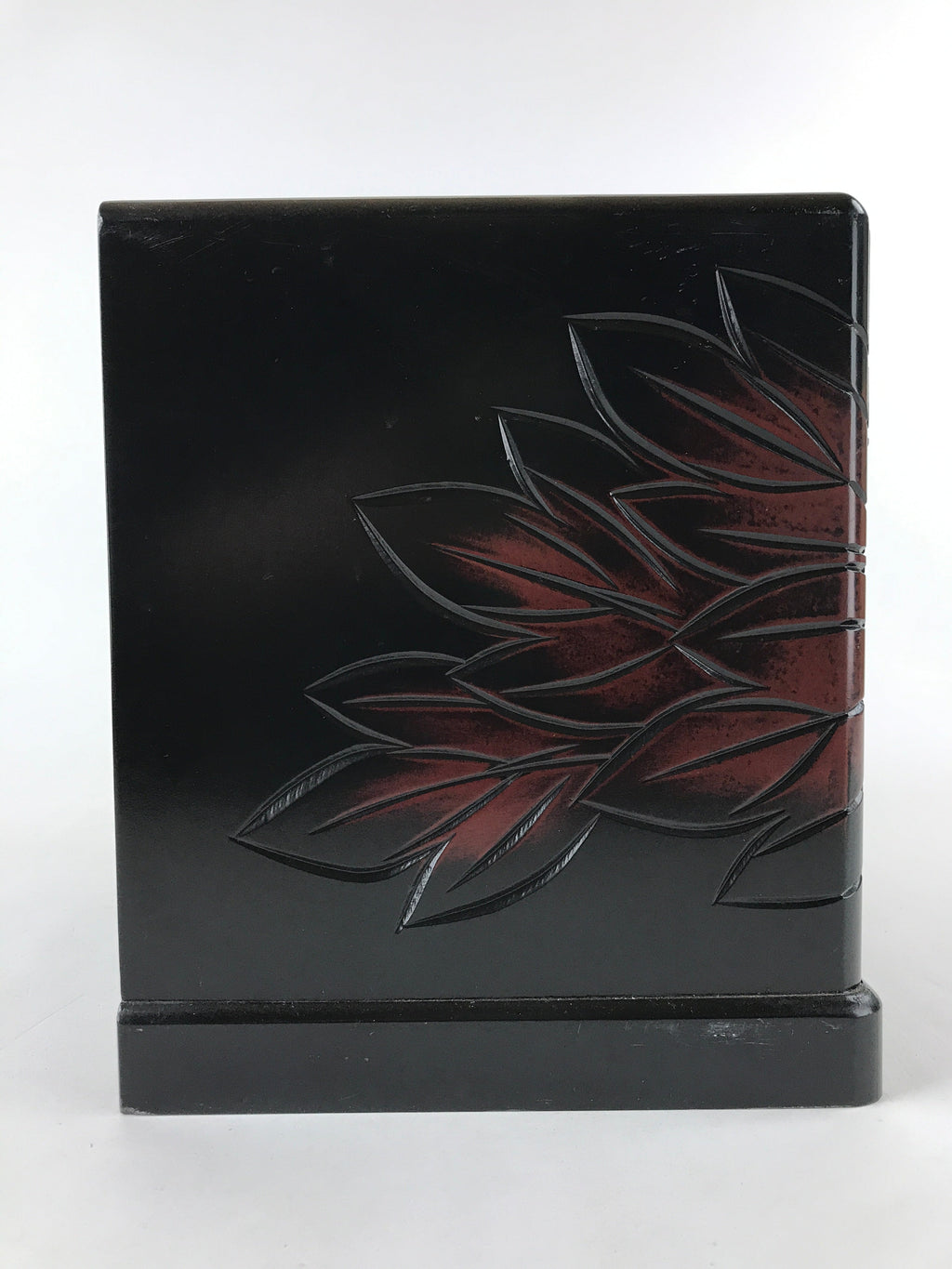Japanese Lacquered Kamakurabori Wooden Sewing Box Vtg Haribako Tansu T353