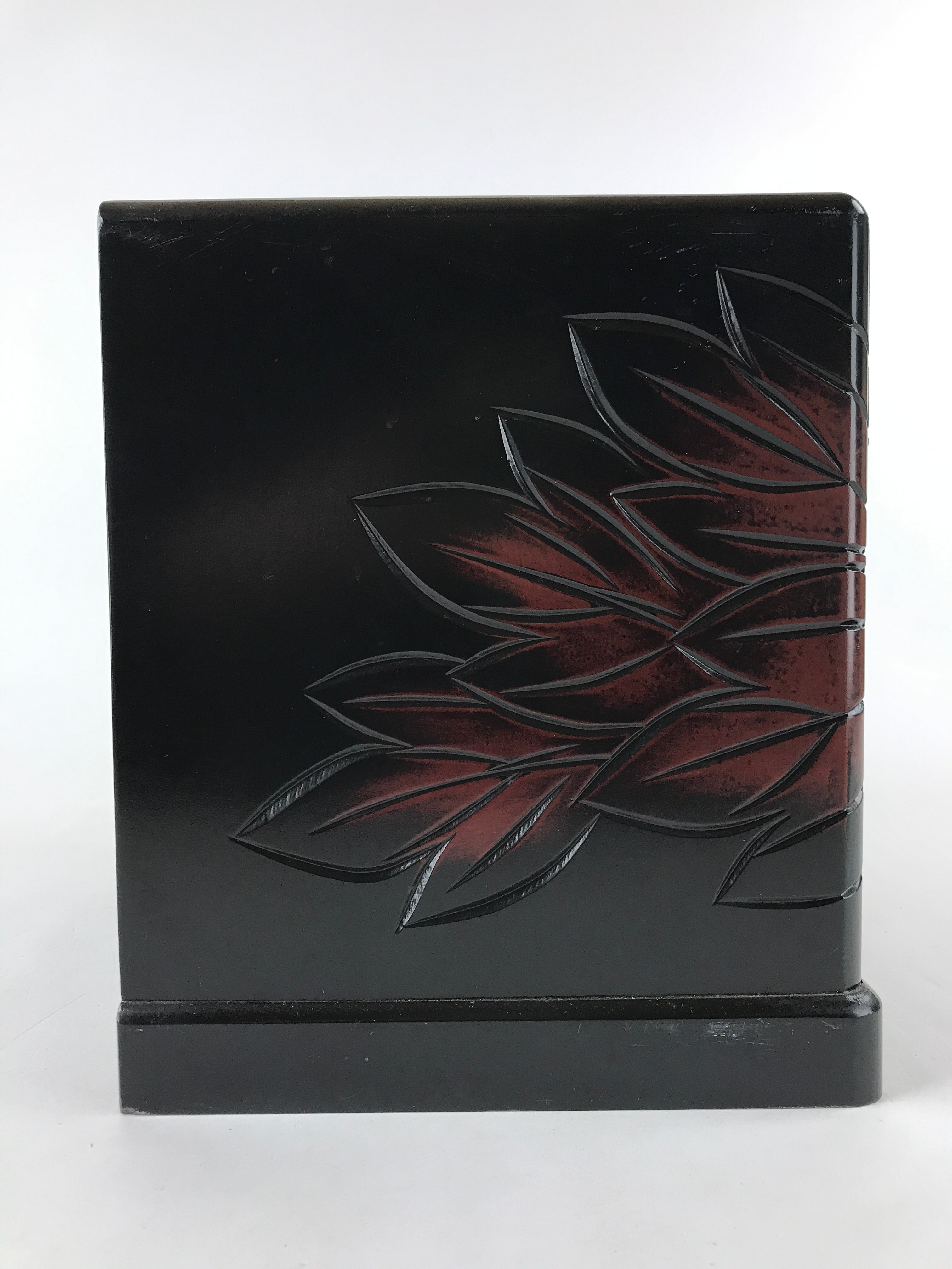 Japanese Lacquered Kamakurabori Wooden Sewing Box Vtg Haribako Tansu T353