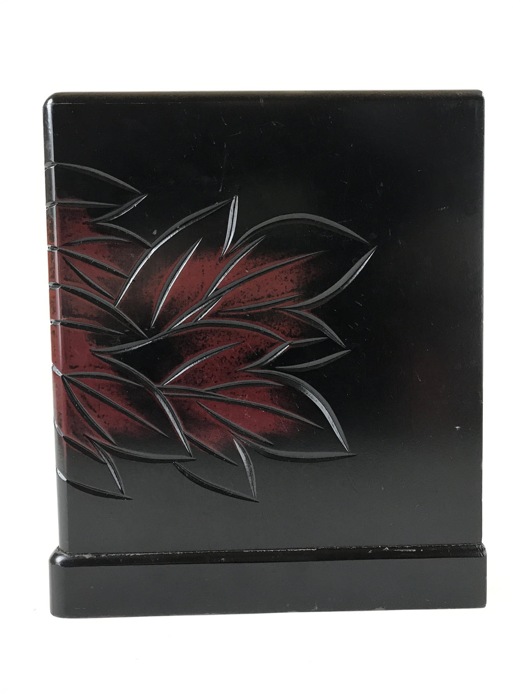 Japanese Lacquered Kamakurabori Wooden Sewing Box Vtg Haribako Tansu T353