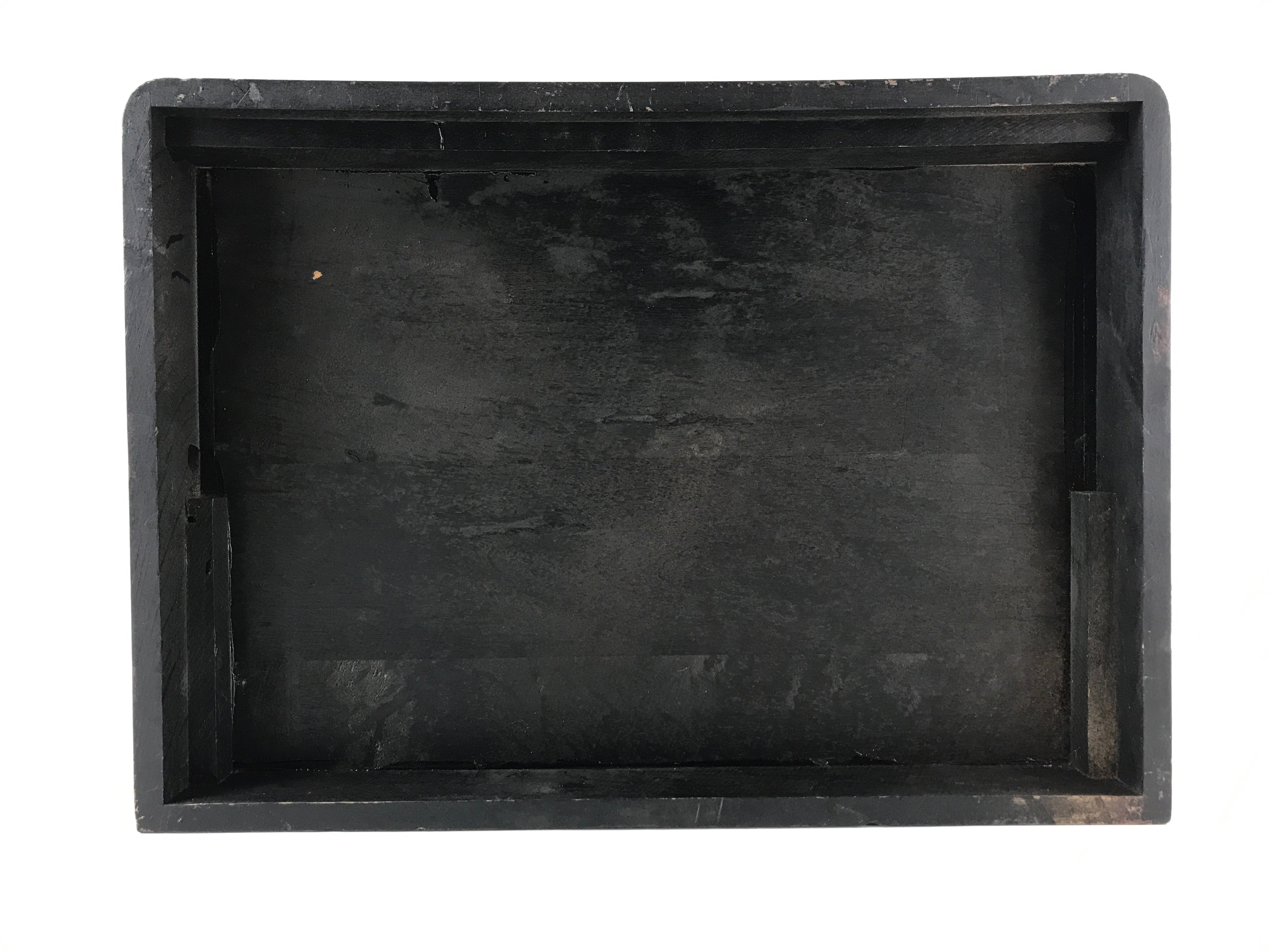 Japanese Lacquered Kamakurabori Wooden Sewing Box Vtg Haribako Tansu T353