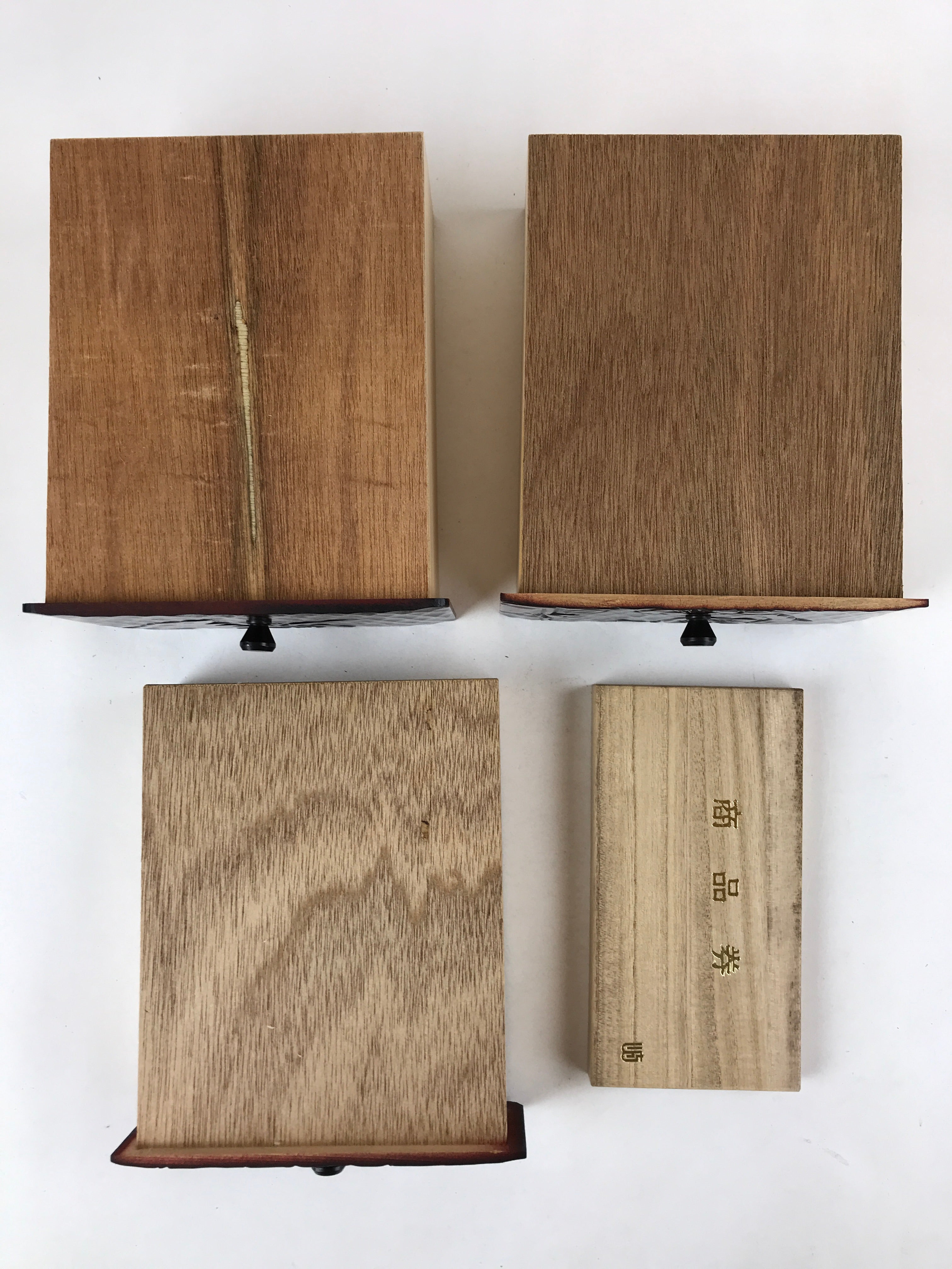 Japanese Lacquered Kamakurabori Wooden Sewing Box Vtg Haribako Tansu T358