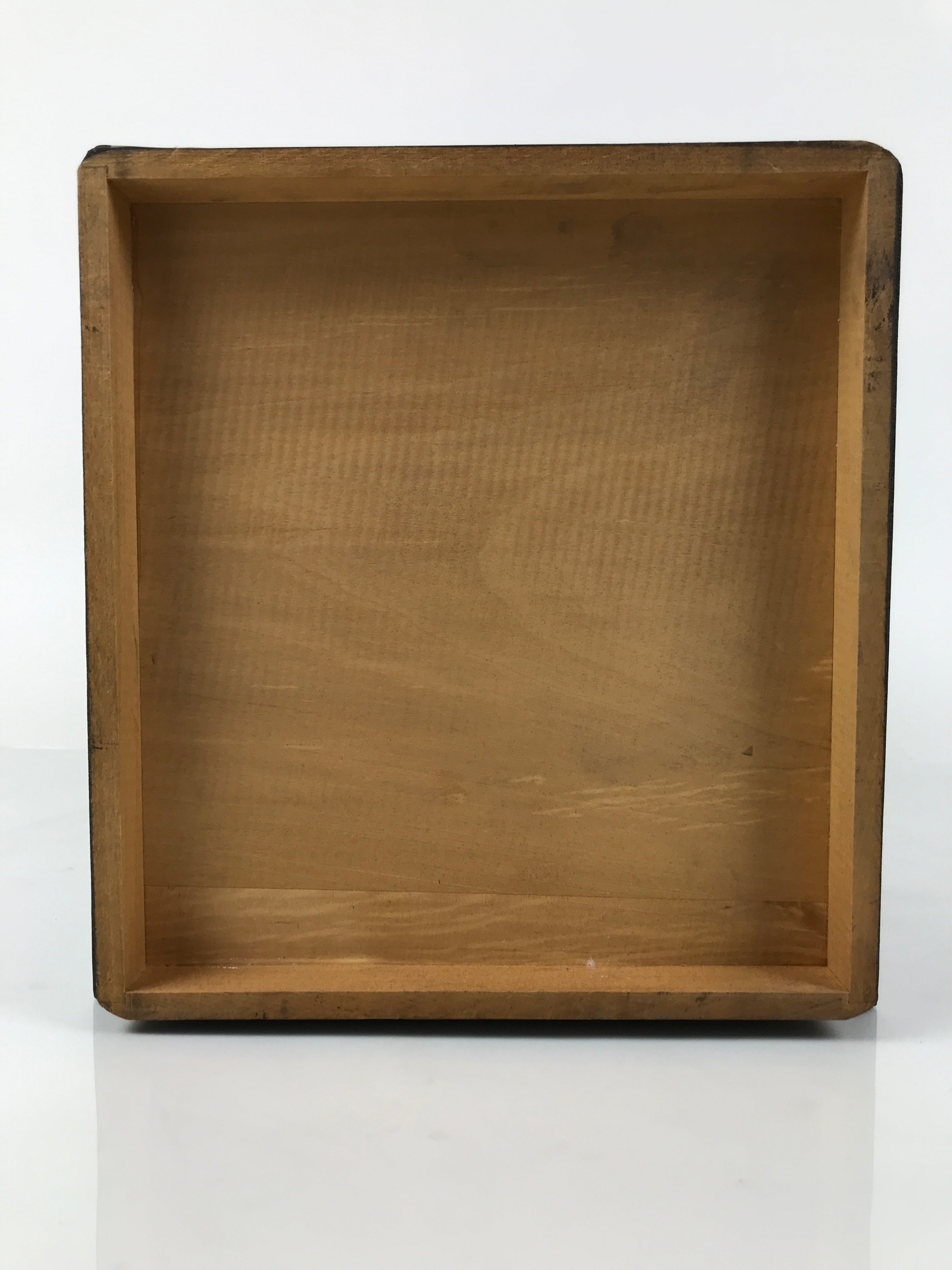 Japanese Lacquered Kamakurabori Wooden Tansu Chest Vtg Haribako Red Black T412