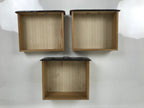 Japanese Lacquered Kamakurabori Wooden Tansu Chest Vtg Haribako Red Black T419
