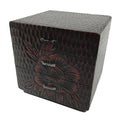 Japanese Lacquered Kamakurabori Wooden Tansu Chest Vtg Haribako Red Black T419