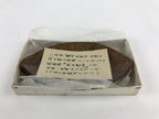 Japanese Lacquered Leaf Magnolia Sushi Plate Vtg Sweets Brown Red 5pc Set LWB58