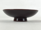 Japanese Lacquered Makie Sake Cup Sakazuki Vtg Guinomi Brown Gold Plants G101