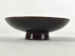 Japanese Lacquered Makie Sake Cup Sakazuki Vtg Guinomi Brown Gold Plants G102
