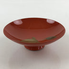Japanese Lacquered Sake Cup Sakazuki Red Vtg 2 Gold Turtles Guinomi Ochoko G80
