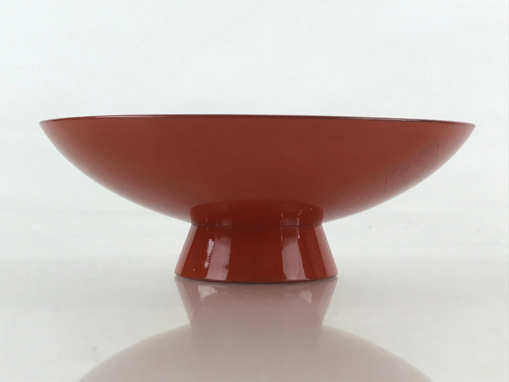Japanese Lacquered Sake Cup Sakazuki Red Vtg 3 Gold Turtles Guinomi Ochoko G84