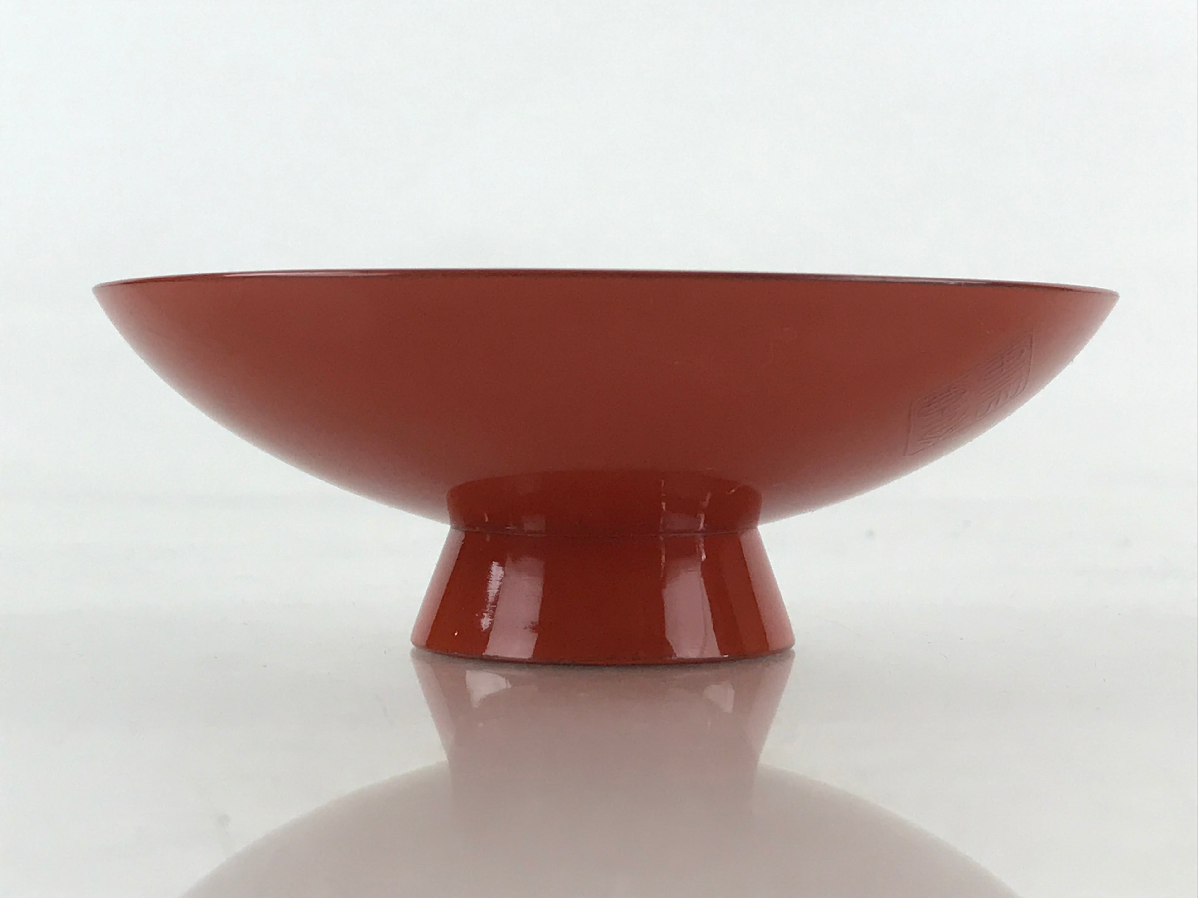 Japanese Lacquered Sake Cup Sakazuki Red Vtg 3 Gold Turtles Guinomi Ochoko G84