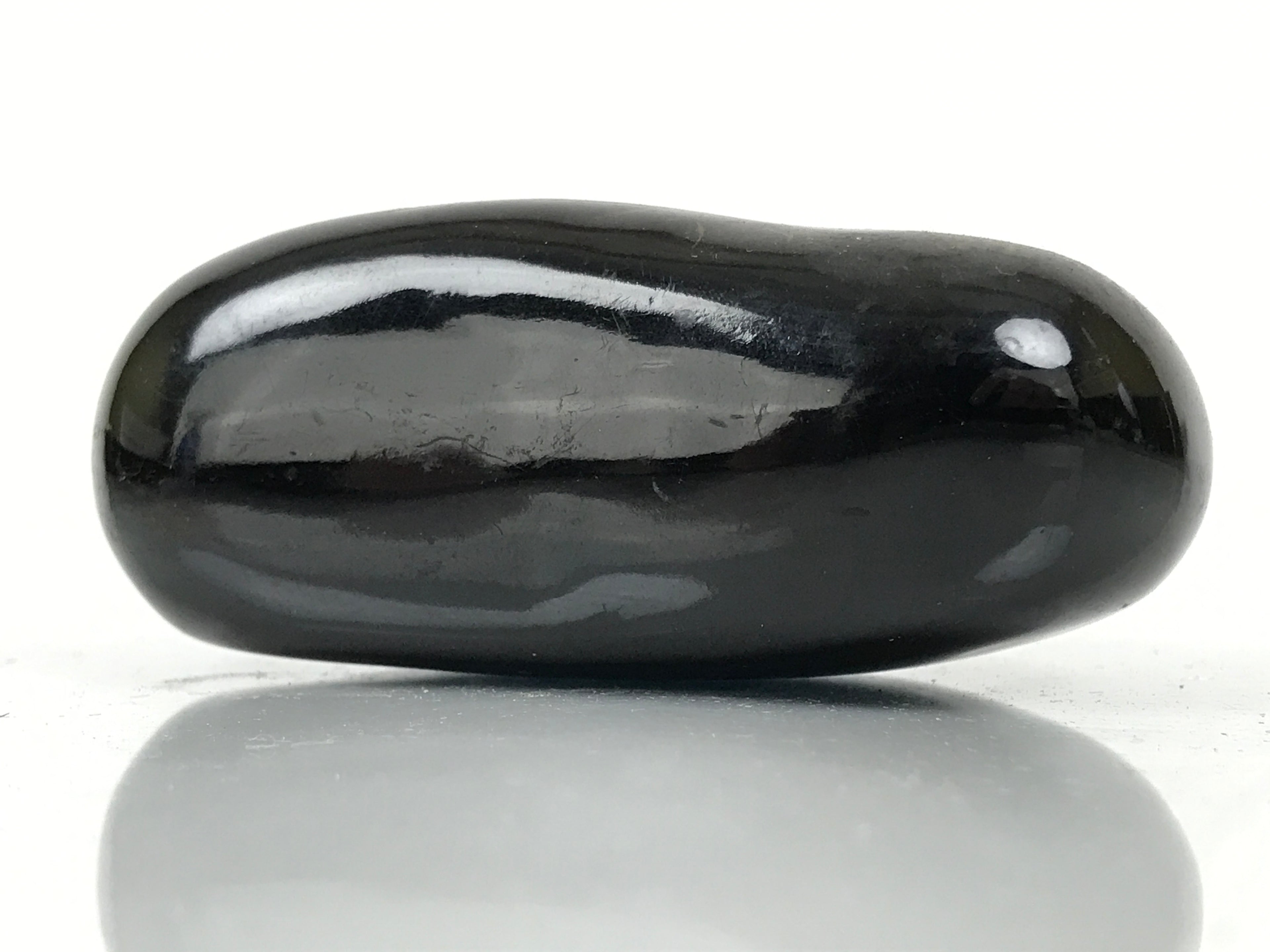 Japanese Lacquered Stone Paperweight Vtg Okimono Decor Goldfish Kingyo JK904