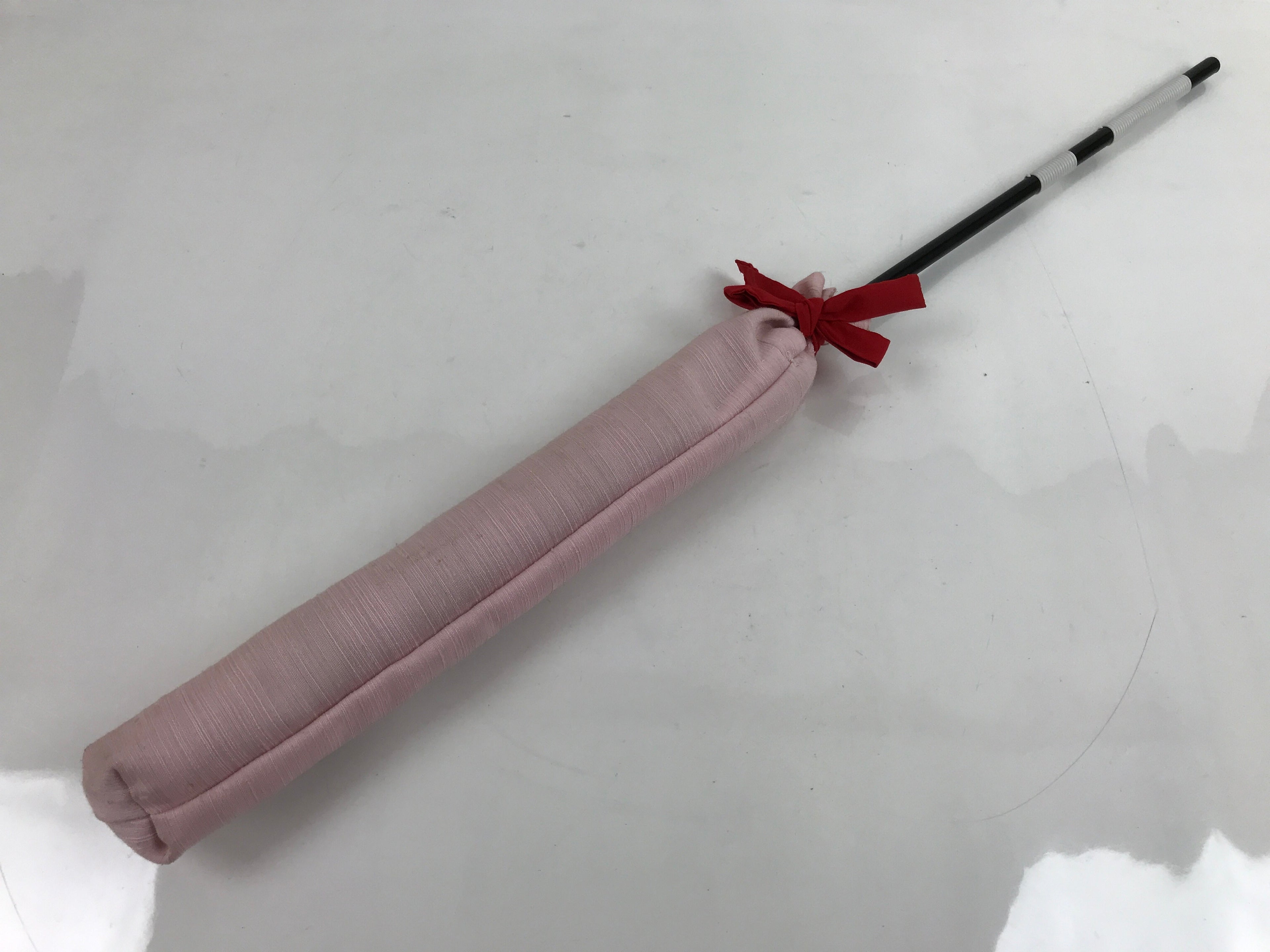 Japanese Lacquered Umbrella Parasol Vtg Wagasa Maigasa Geisha Paper Red JK746
