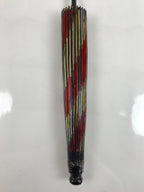 Japanese Lacquered Umbrella Parasol Vtg Wagasa Maigasa Geisha Paper Red JK746