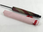 Japanese Lacquered Umbrella Parasol Vtg Wagasa Maigasa Geisha Paper Red JK746