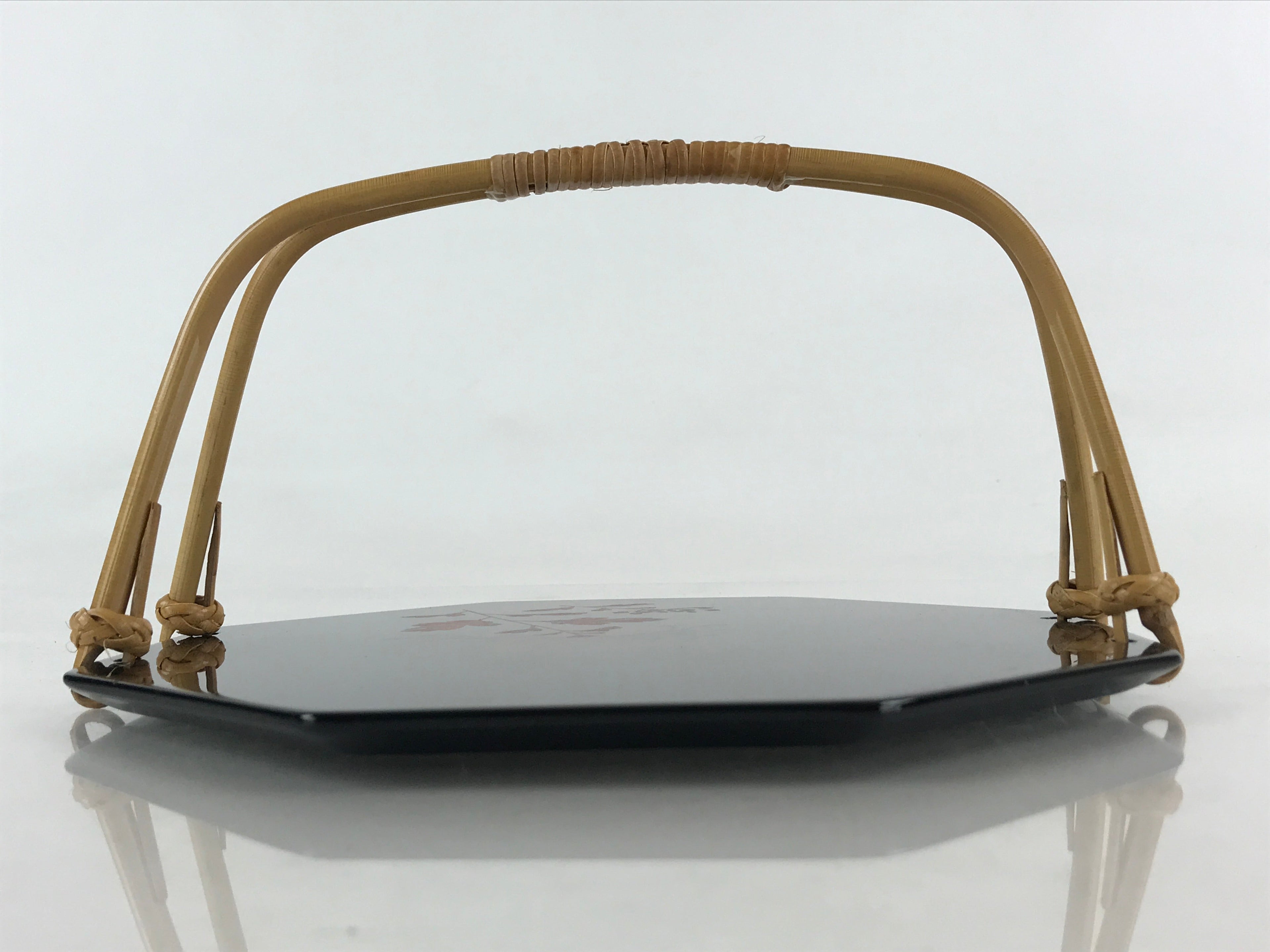 Japanese Lacquered Wajima-Nuri Kaiseki-Bon Tray Kashiki Makie Chrysanthemum PX68