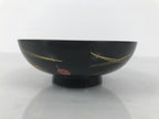 Japanese Lacquered Wood Bowl Nimonowan Vtg Makie Pine Needle Plum Blossom LB167