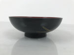 Japanese Lacquered Wood Bowl Nimonowan Vtg Makie Pine Needle Plum Blossom LB169
