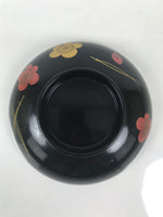 Japanese Lacquered Wood Bowl Nimonowan Vtg Makie Pine Needle Plum Blossom LB170