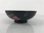 Japanese Lacquered Wood Bowl Nimonowan Vtg Makie Pine Needle Plum Blossom LB171