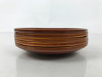 Japanese Lacquered Wood Drink Saucer Vtg Chataku Coaster 5pc Shunkei Nuri L535