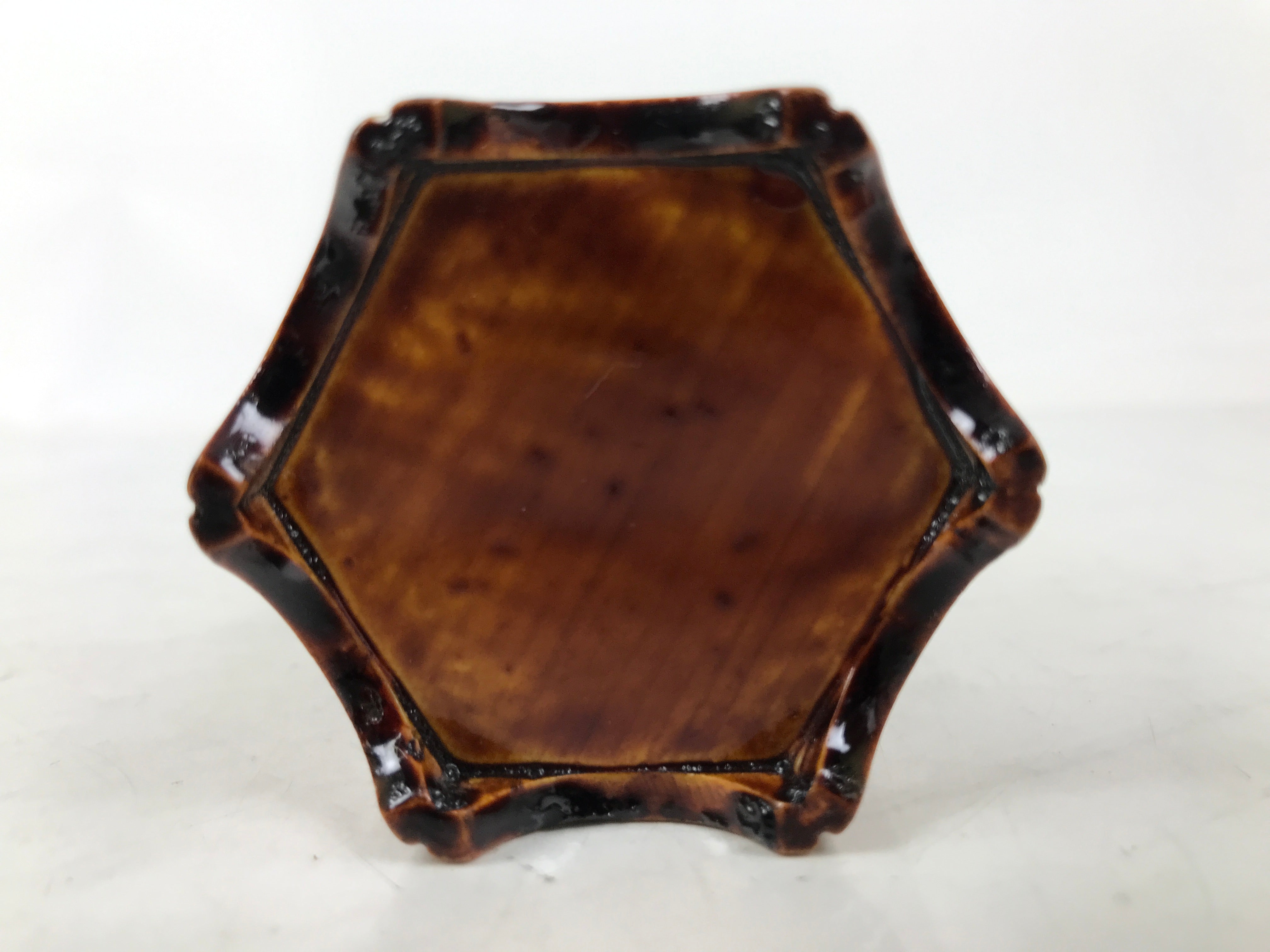 Japanese Lacquered Wood Flower Vase Vtg Kabin Ikebana Arrangement Shunkei FK185